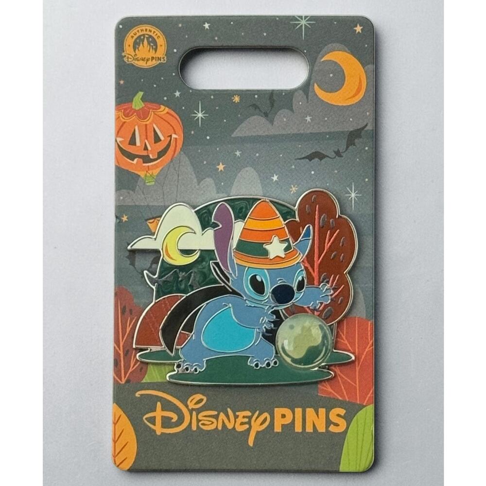 Disney Parks Stitch Halloween Witch Crystal Ball Pin Lilo & Stitch New